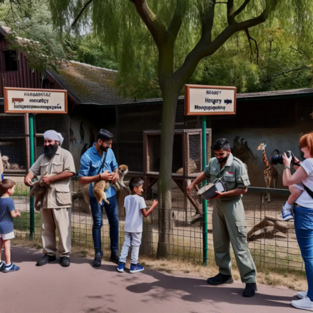 Magyarországi állatkert látogatói, gondozók és állatok közötti együttműködés